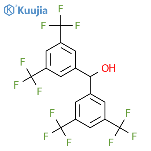 3,3',5,5'-tetrakis-trifluoromethylbenzhydrol structure