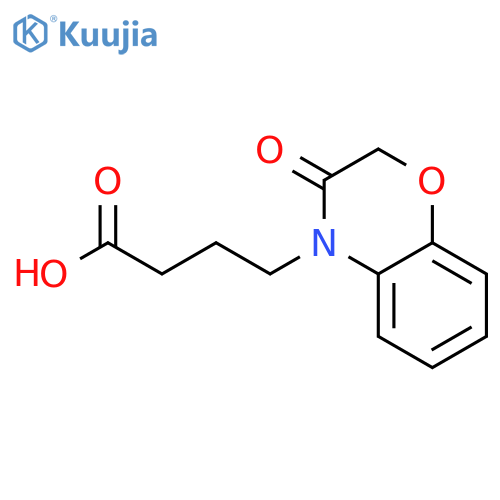 4-(3-Oxo-2,3-dihydro-benzo[1,4]oxazin-4-yl)-butyric acid structure