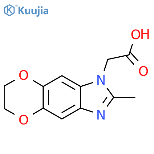 (2-METHYL-6,7-DIHYDRO-5,8-DIOXA-1,3-DIAZA-CYCLOPENTA[B]NAPHTHALEN-1-YL)-ACETIC ACID structure