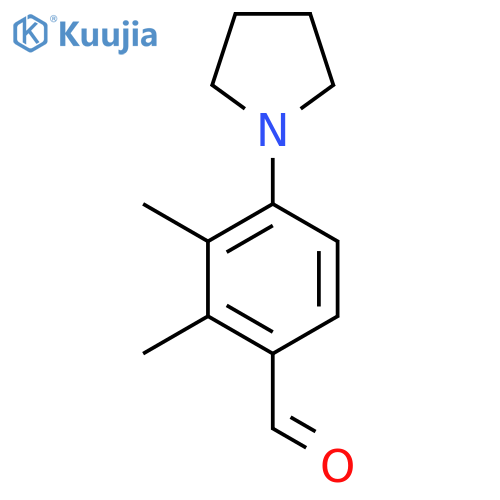 2,3-dimethyl-4-(pyrrolidin-1-yl)benzaldehyde structure
