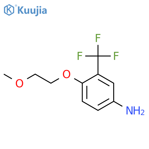 4-(2-Methoxy-ethoxy)-3-trifluoromethyl-phenylamine structure