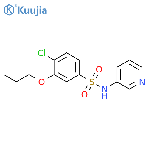 4-chloro-3-propoxy-N-(pyridin-3-yl)benzene-1-sulfonamide structure