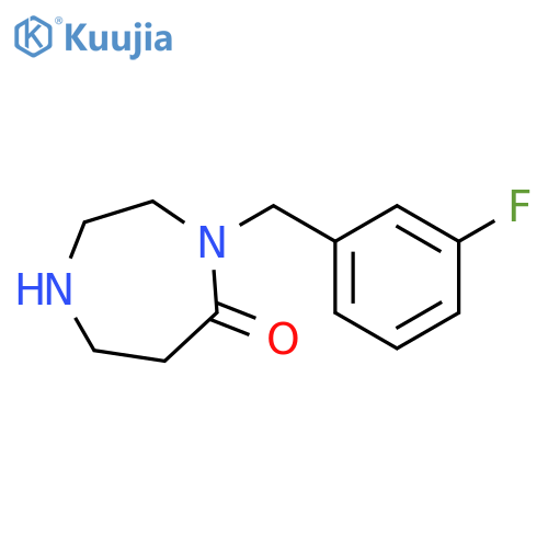 4-(3-Fluorobenzyl)-1,4-diazepan-5-one structure