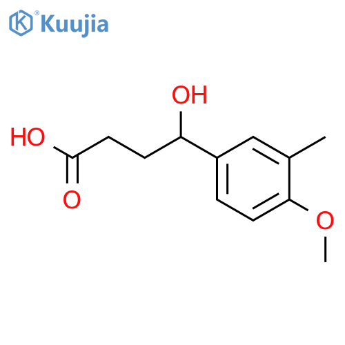 4-Hydroxy-4-(4-methoxy-3-methyl-phenyl)-butyric acid structure