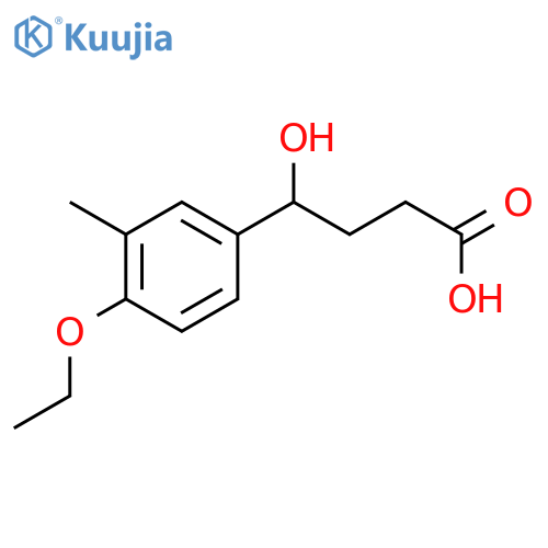 4-(4-Ethoxy-3-methylphenyl)-4-hydroxybutanoic acid structure