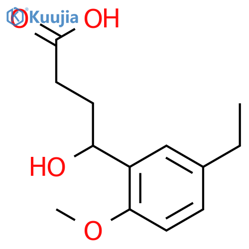 4-(5-Ethyl-2-methoxyphenyl)-4-hydroxybutanoic acid structure