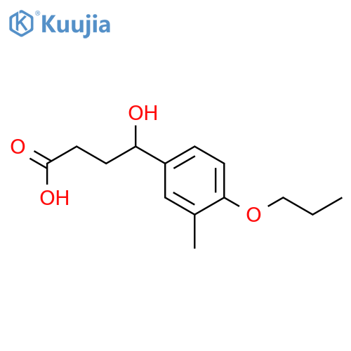 4-Hydroxy-4-(3-methyl-4-propoxy-phenyl)-butyric acid structure
