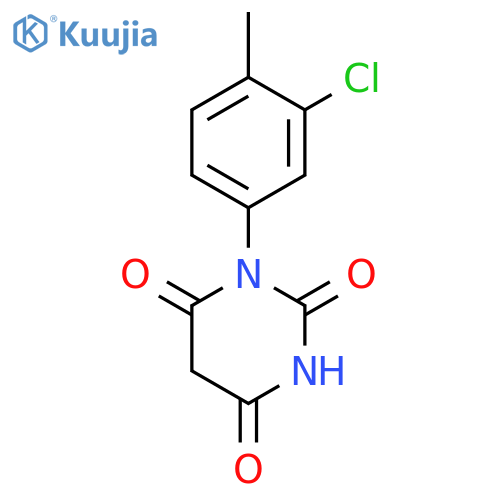 1-(3-chloro-4-methylphenyl)-1,3-diazinane-2,4,6-trione structure