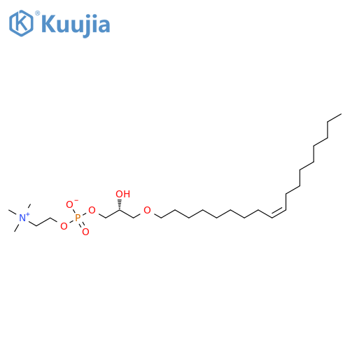 1-(9Z-Octadecenyl)-sn-glycero-3-phosphocholine structure