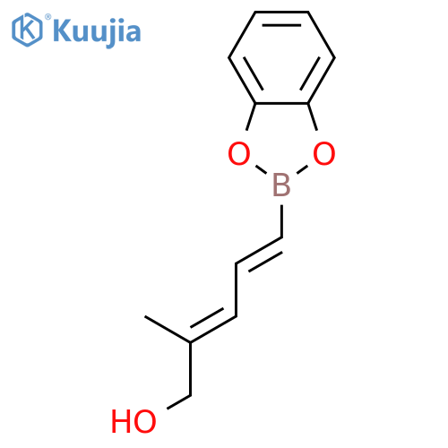 2,4-PENTADIEN-1-OL, 5-(1,3,2-BENZODIOXABOROL-2-YL)-2-METHYL-, (2E,4E)- structure
