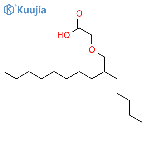 ACETIC ACID, [(2-HEXYLDECYL)OXY]- structure