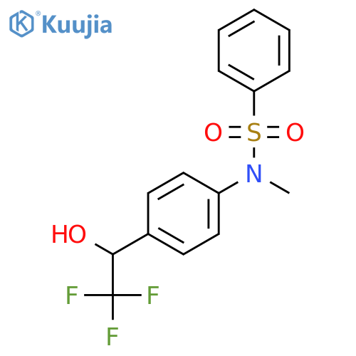 Benzenesulfonamide,N-methyl-N-[4-(2,2,2-trifluoro-1-hydroxyethyl)phenyl]- structure