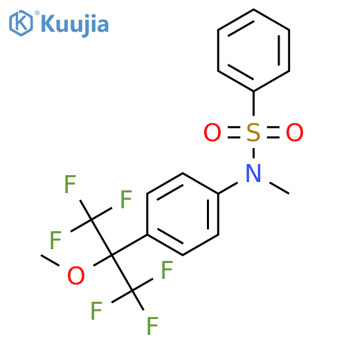 Benzenesulfonamide,N-methyl-N-[4-[2,2,2-trifluoro-1-methoxy-1-(trifluoromethyl)ethyl]phenyl]- structure