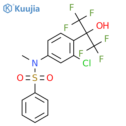 Benzenesulfonamide,N-[3-chloro-4-[2,2,2-trifluoro-1-hydroxy-1-(trifluoromethyl)ethyl]phenyl]-N-methyl- structure
