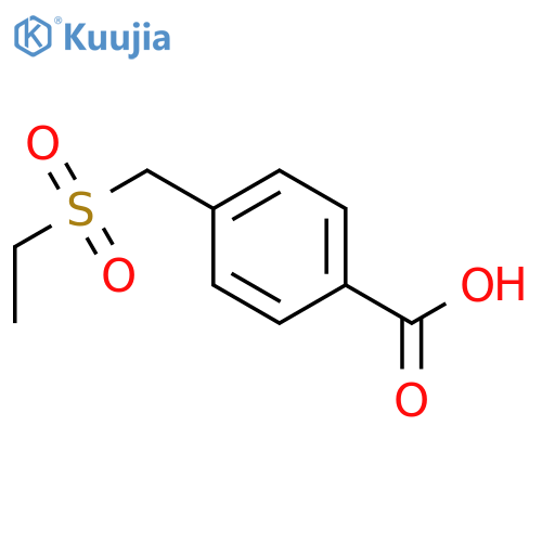 Benzoic acid, 4-[(ethylsulfonyl)methyl]- structure
