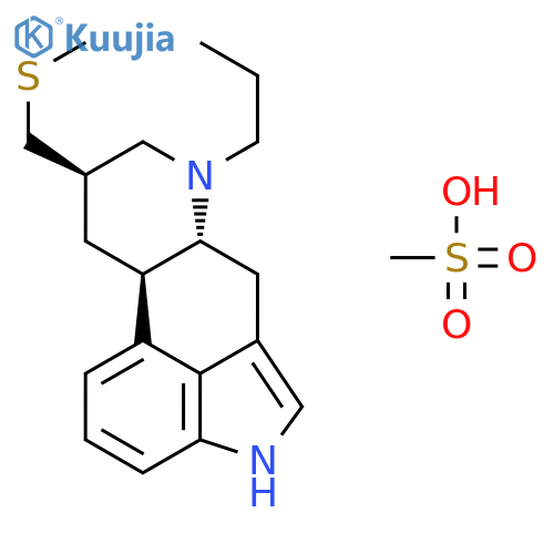 Ergoline, 8-[(methylthio)methyl]-6-propyl-, (8b)-, methanesulfonate structure