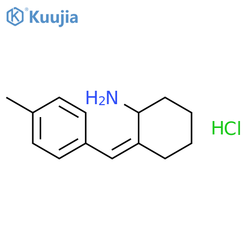 CYCLOHEXANAMINE, 2-[(4-METHYLPHENYL)METHYLENE]-, HYDROCHLORIDE, (E)- structure