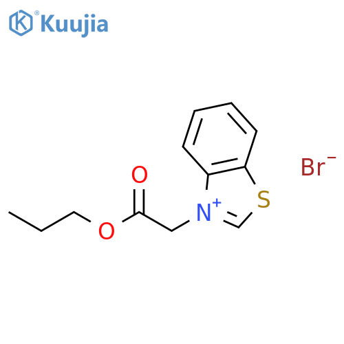 3-(2-oxo-2-propoxyethyl)-1,3-benzothiazol-3-ium bromide structure