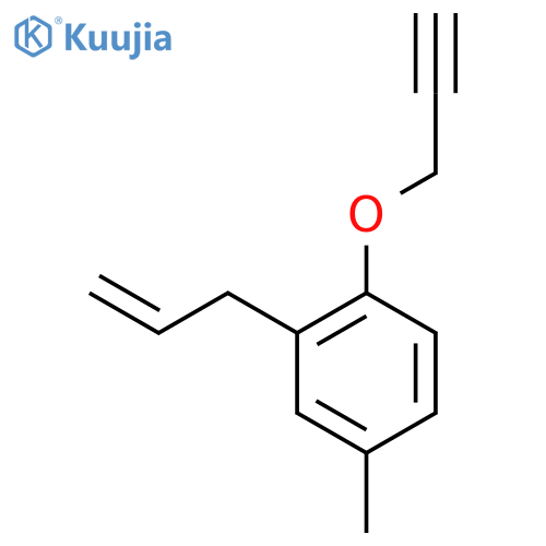 BENZENE, 4-METHYL-2-(2-PROPENYL)-1-(2-PROPYNYLOXY)- structure