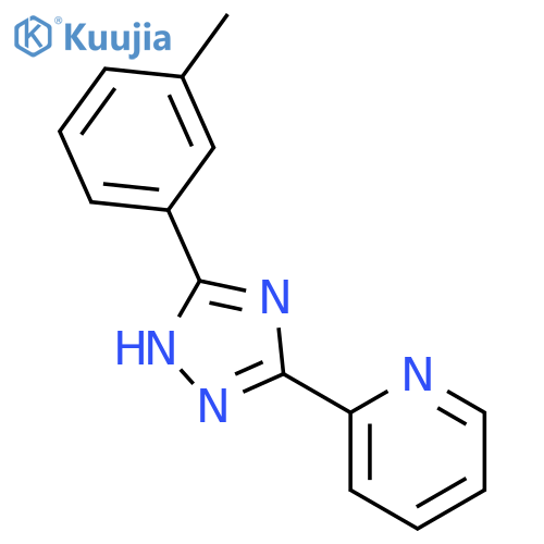 PYRIDINE, 2-[5-(3-METHYLPHENYL)-1H-1,2,4-TRIAZOL-3-YL]- structure