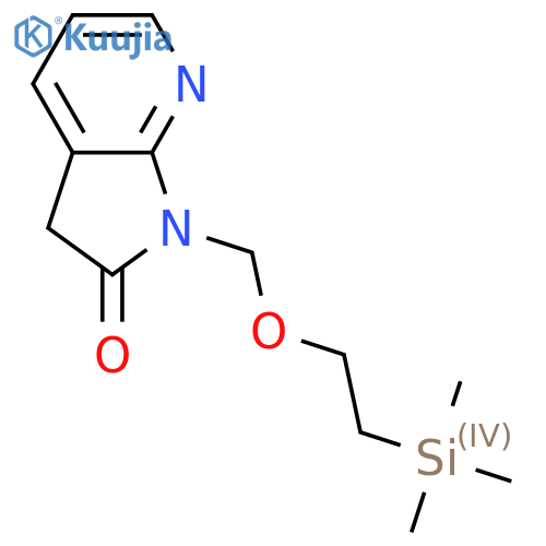 1-(2-trimethylsilylethoxymethyl)-3H-pyrrolo[2,3-b]pyridin-2-one structure