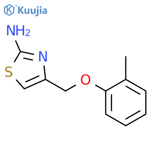 4-(2-methylphenoxymethyl)-1,3-thiazol-2-amine structure
