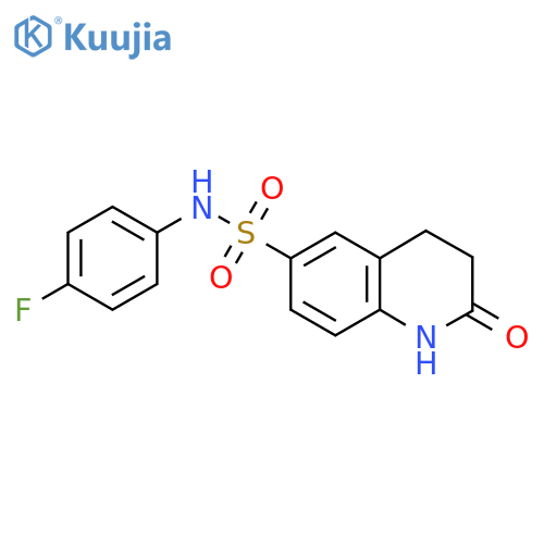 N-(4-fluorophenyl)-2-oxo-1,2,3,4-tetrahydroquinoline-6-sulfonamide structure