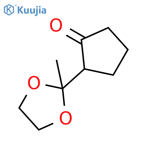 CYCLOPENTANONE, 2-(2-METHYL-1,3-DIOXOLAN-2-YL)- structure