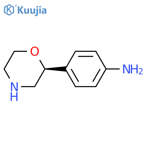 BENZENAMINE, 4-(2S)-2-MORPHOLINYL- structure
