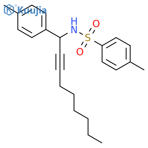 Benzenesulfonamide, 4-methyl-N-[1-(4-methylphenyl)-2-nonynyl]- structure