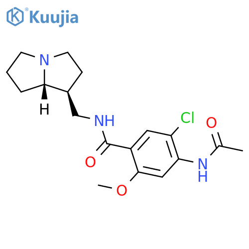 4-(Acetylamino)-5-chloro-N-[[(1S,7aS)-hexahydro-1H-pyrrolizin-1-yl]methyl]-2-methoxybenzamide structure