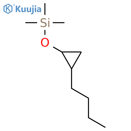 SILANE, [(2-BUTYLCYCLOPROPYL)OXY]TRIMETHYL- structure