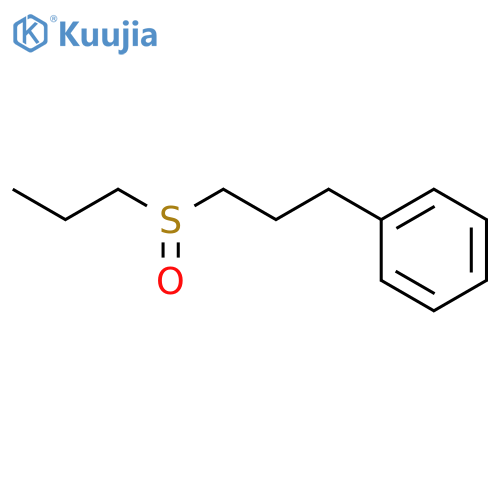 Benzene, [3-[(R)-propylsulfinyl]propyl]- structure