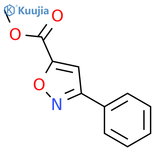 3-Phenyl-isoxazole-5-carboxylic acid methylester structure