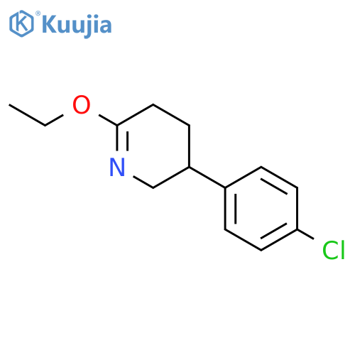 Pyridine, 3-(4-chlorophenyl)-6-ethoxy-2,3,4,5-tetrahydro- structure
