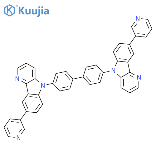 5H-PYRIDO[3,2-B]INDOLE, 5,5'-[1,1'-BIPHENYL]-4,4'-DIYLBIS[8-(3-PYRIDINYL)- structure