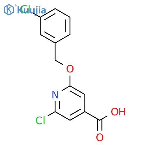 4-PYRIDINECARBOXYLIC ACID, 2-CHLORO-6-[(3-CHLOROPHENYL)METHOXY]- structure