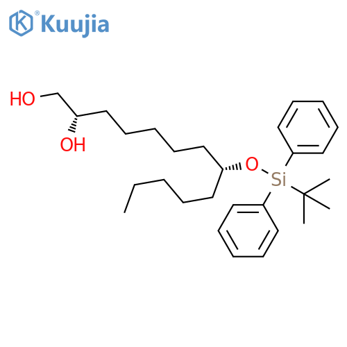 1,2-Tridecanediol, 8-[[(1,1-dimethylethyl)diphenylsilyl]oxy]-, (2S,8R)- structure