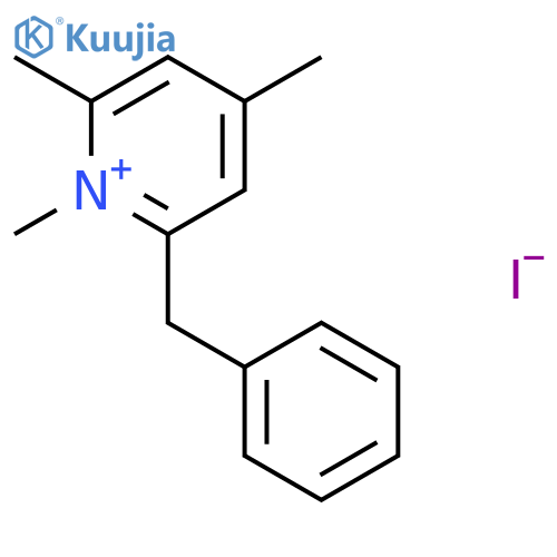 PYRIDINIUM, 1,2,4-TRIMETHYL-6-(PHENYLMETHYL)-, IODIDE structure
