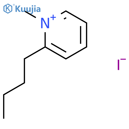 Pyridinium, 2-butyl-1-methyl-, iodide structure
