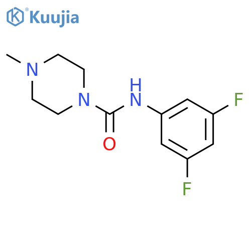 1-PIPERAZINECARBOXAMIDE, N-(3,5-DIFLUOROPHENYL)-4-METHYL- structure
