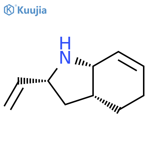 1H-Indole, 2-ethenyl-2,3,3a,4,5,7a-hexahydro-, (2R,3aR,7aS)-rel- structure