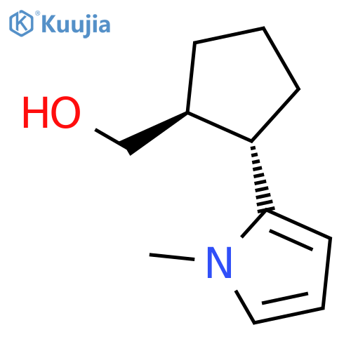 Cyclopentanemethanol, 2-(1-methyl-1H-pyrrol-2-yl)-, (1S,2S)- structure
