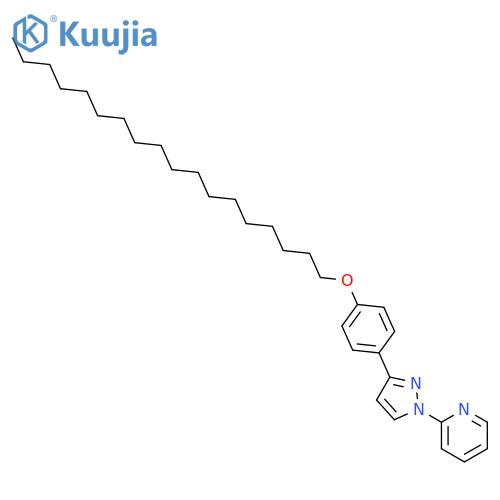 Pyridine, 2-[3-[4-(octadecyloxy)phenyl]-1H-pyrazol-1-yl]- structure