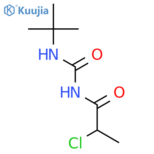 3-tert-butyl-1-(2-chloropropanoyl)urea structure