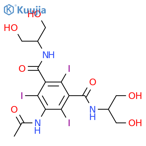5-?(Acetylamino)?-?N1,?N3-?bis2-?hydroxy-?1-?(hydroxymethyl)?ethyl?-?2,?4,?6-?triiodo-1,?3-?benzenedicarboxamide (Iopamidol EP Impurity C) structure