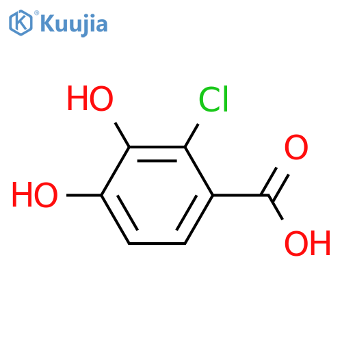 2-chloro-3,4-dihydroxy-benzoic acid structure