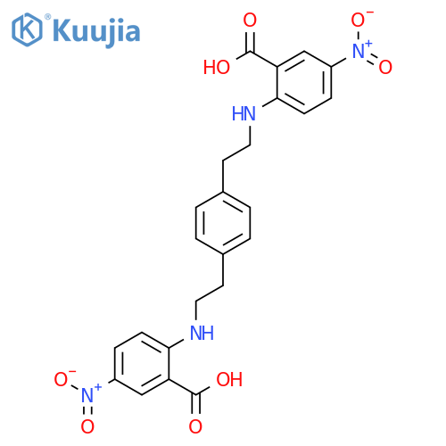 Benzoic acid, 2,2'-[1,4-phenylenebis(2,1-ethanediylimino)]bis[5-nitro- structure