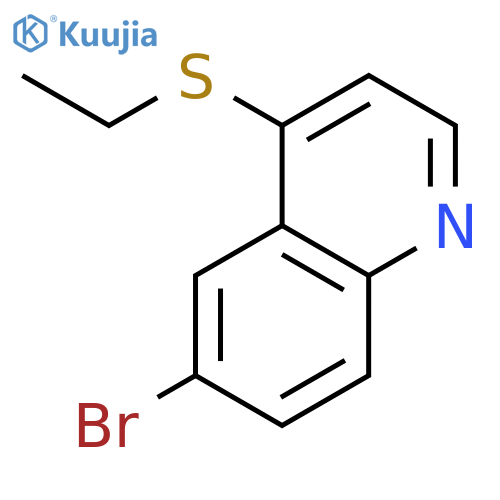 6-bromo-4-(ethylsulfanyl)quinoline structure