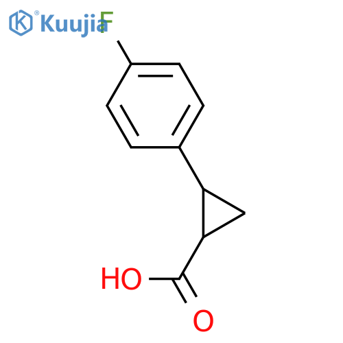 2-(4-Fluorophenyl)cyclopropanecarboxylic acid structure